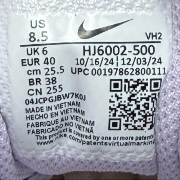 Nike Air Max SC Floral Lace Womens Barely Grape/Lavender/White HJ6002-500 Sz 8.5 - Picture 10 of 15